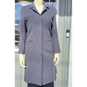 Charles Gray Wool/Cashmere Coat, Gray, P (Sm)